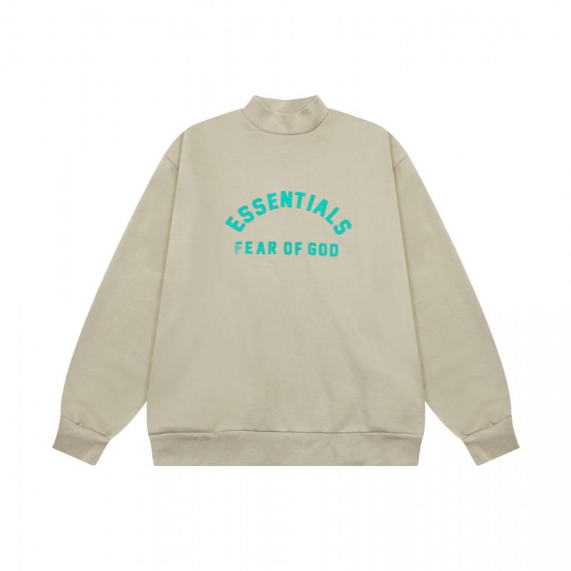 Unisex FOG Icon Double-Line Hoodie Cotton Warm Fleece Lined Crewneck Sweatshirt Winter Streetwear