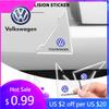 2026 Caliente Para Volkswagen VW 2 Piezas Pegatinas Protectoras Transparentes para Esquina de Puerta de Coche para Volkswagen VW Gti R Golf 7 Rline Polo Tiguan