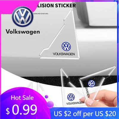 2026 Heiß Für Volkswagen VW 2 Stück Auto Tür Ecke Transparente Schutzaufkleber für Volkswagen VW GTl R Golf 7 Rline Polo Tiguan