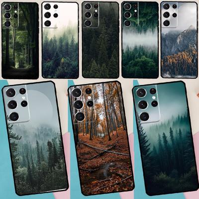 Mooie Berg Bos Natuur Case Voor Samsung Galaxy S25 S24 S23 S22 S21 Ultra S9 S10 S20 Plus S24 FE Funda Cover Shell