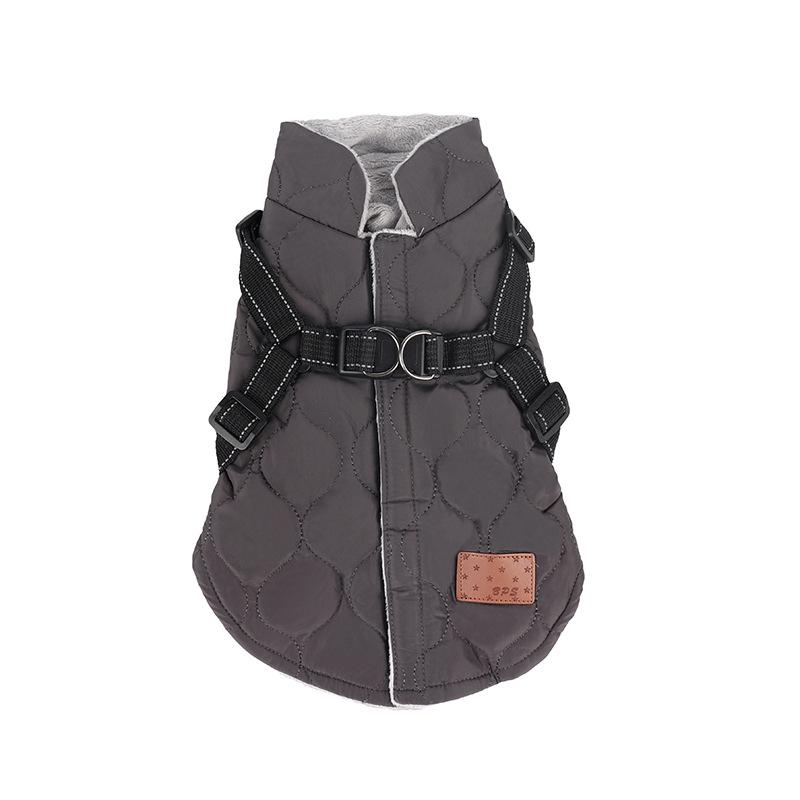 Dog Clothing Thickened Two Legged Dog Cotton Coat Small Dog Vest 2024 Hot Sale Autumn and Winter CLASSIC Pet Product Print 1 Pcs