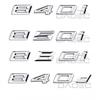 Car 3D Trunk ABS Chrome Letters Logos Badge Emblem Decals Styling Sticker For BMW 8 Series 840d 840i 850i 860i E31 G14 G15 G16