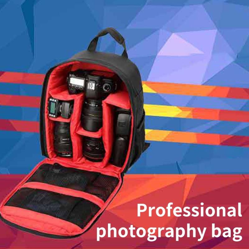 Outdoor Camera Backpack Video Digital Shoulder Camera Bag Waterproof Photo Knapsack Case DSLR Ergonomic Shoulder Strap