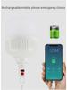 Rechargeable LED Emergency Light with Digital Display for Outdoor Night Stalls
