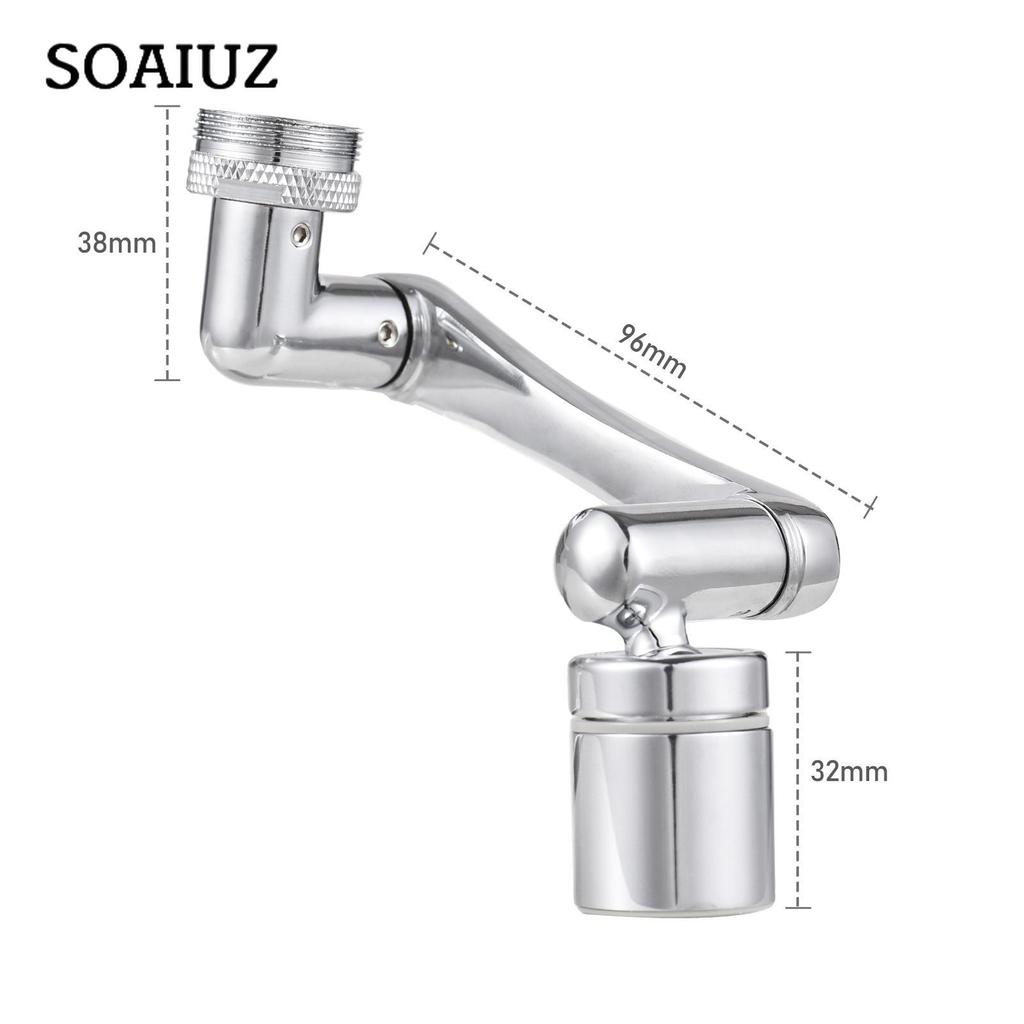 Aoresac Universeller Schwenkbarer Wasserhahnverlängerer 1440 Grad Drehbarer Wasserhahn-Belüfter mit 2 Wasserauslassmodi