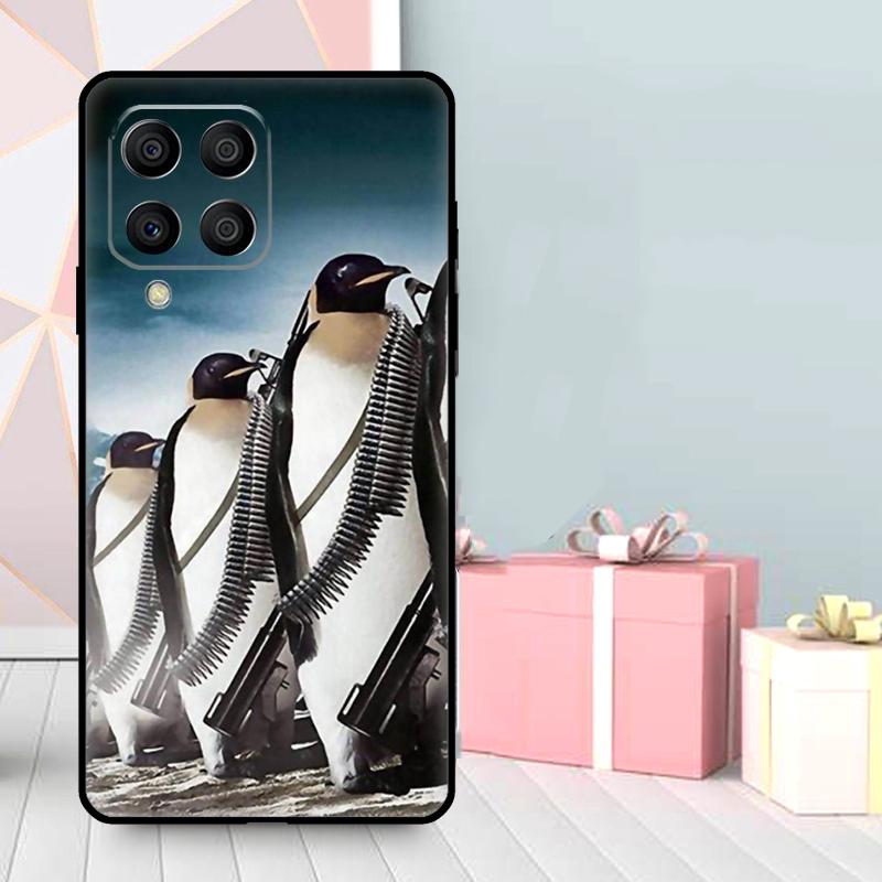Cute Penguin Pattern Case For Samsung Galaxy M35 M56 M12 M06 M32 M52 M55 M15 M11 M13 M14 M16 M36 M31 M53 M34 M54