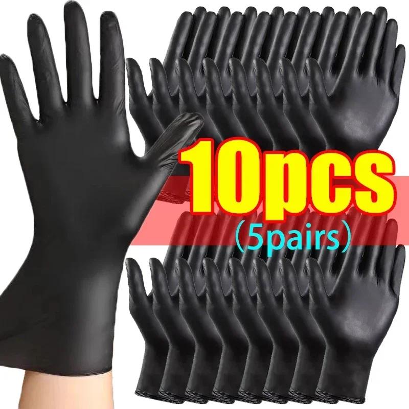 Disposable Black Nitrile PVC Gloves Strong Gloves For Housework Dish Washing Car Industry Gardening Pet Care Baking Cooking Tool