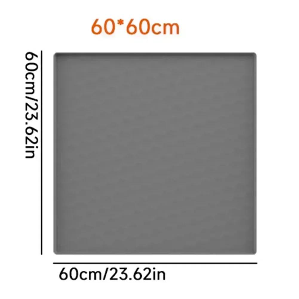 For Appliances For Home Use Under Refrigerator Mat Silicone Mat 60*50CM Leak Proof Floor Mat Multi-purpose Mat