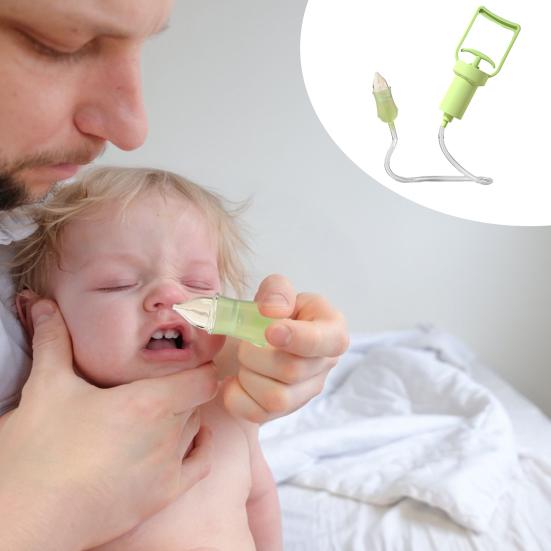 Silicone Nasal Aspirator Nose Cleaner Compact Design Portable User-friendly Suction Pump Manual Nasal Aspirator for Kids