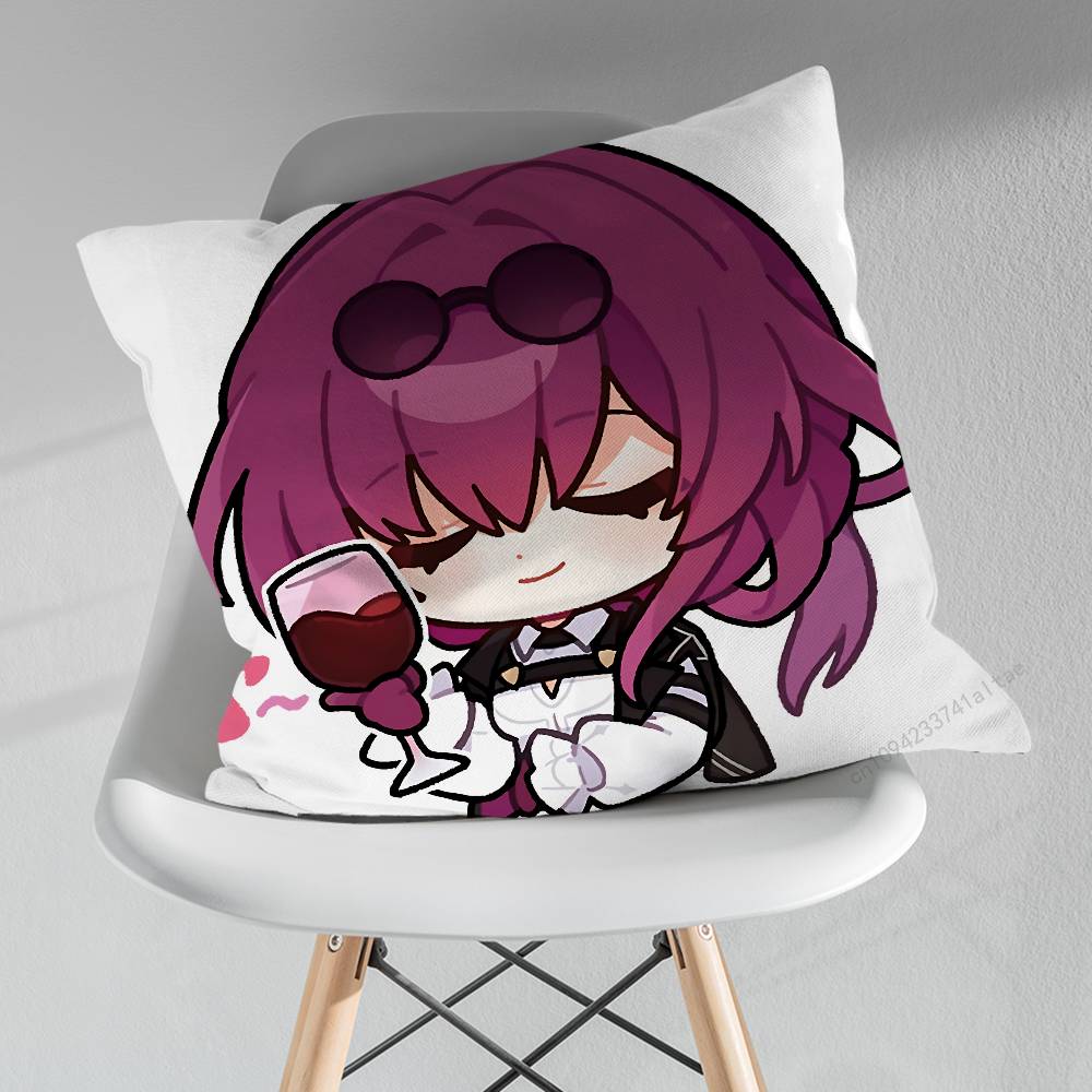 HHonkai Star Rail KKafka Verschiedene Größen Quadratische Kissenhülle Für Auto Zuhause Schlafzimmer Dekor Geburtstag Geschenk