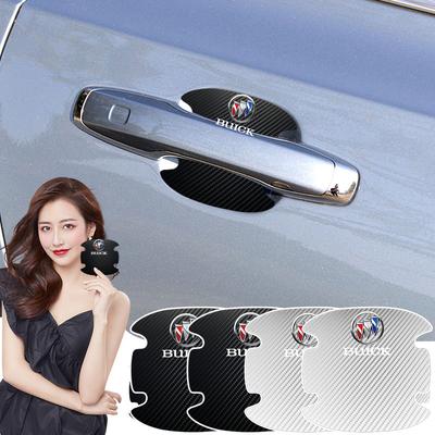 4PCS Car Door Handle Protection Sticker Emblem Car Decoration Styling For Regal GS GL6 GL8 Avenir Lacrosse Riviera Envision Lesabre Velite