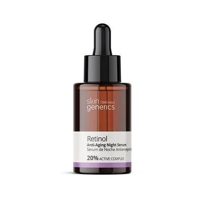 Serum przeciwstarzeniowe - SKIN GENERICS - Retinol - 30 ml - Nawilżające - Bez parabenów
