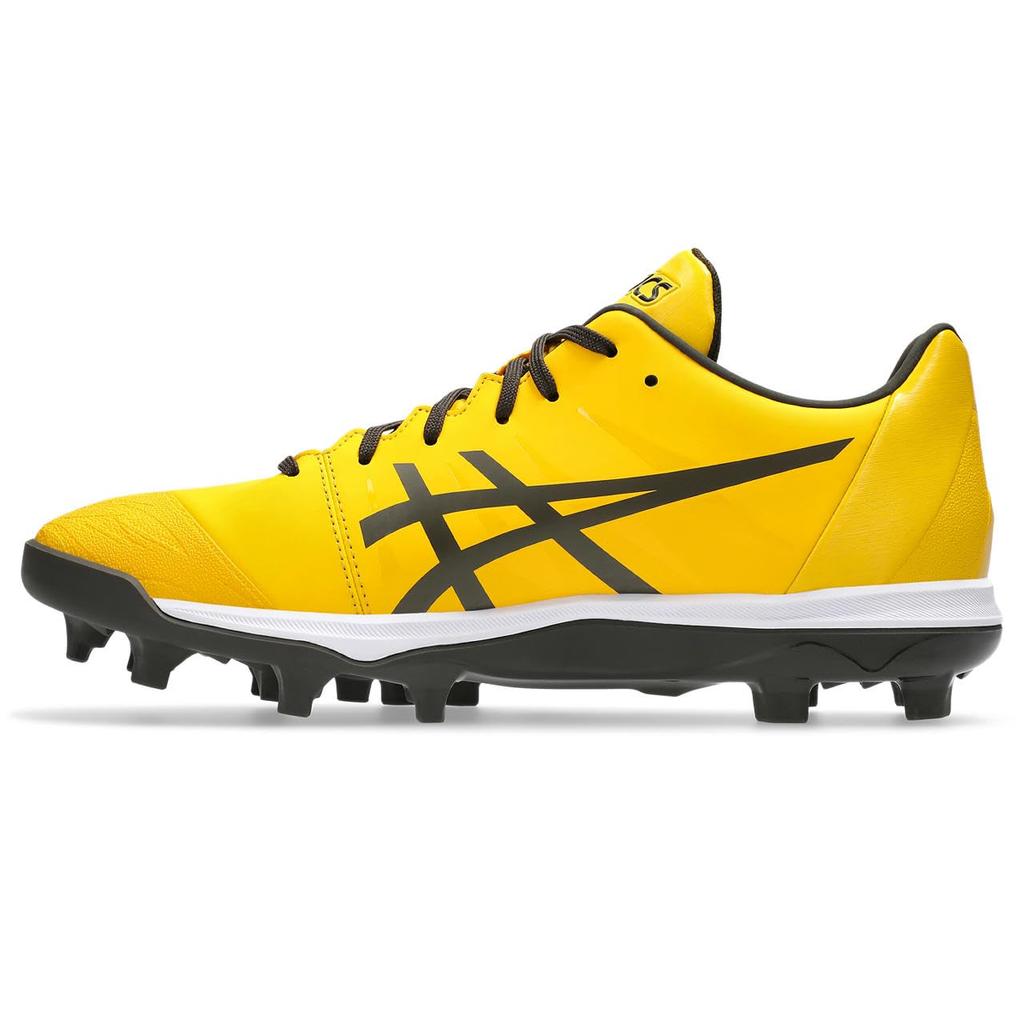 ASICS GOLDSTAGE FANG 1121A067 Baseball Size 750 Size Men's Shoes, (Saffron/Black Coffee), 27.0 cm, 2.5E