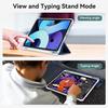 Coque pour iPad Air 13"/Pro 12,9" - Antichoc - Silicone - Bleu Marine - Porte-Stylet