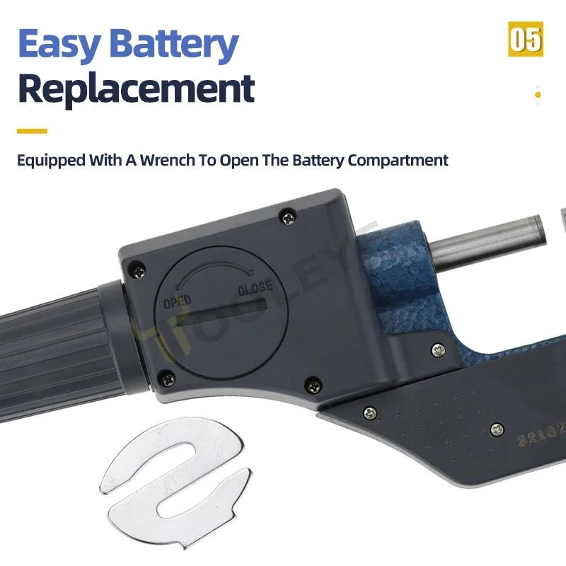 Micrometru extern 0-25 mm, micrometru digital, instrumente de măsurare, micrometru, calibre pentru măsurarea micrometrelor exterioare electronice