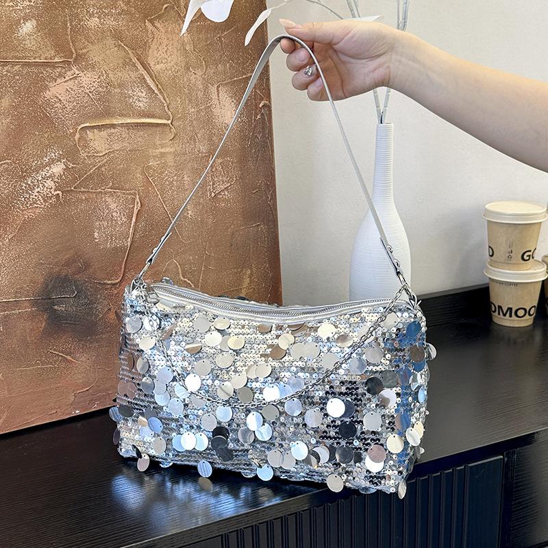 Summer Sequins Fashion Trend Shoulder Underarm Bag Spice Girls Shoulder Underarm Tote Bag