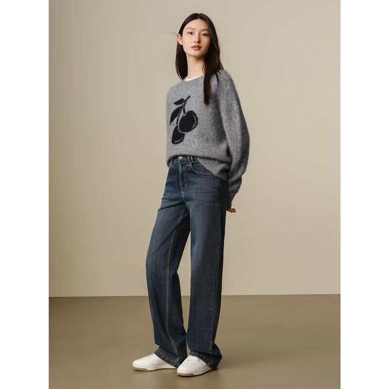 JOOZZY ANNA&CO Women's Soft Alpaca Wool High-Neck Knit Sweater 2024 Winter Collection