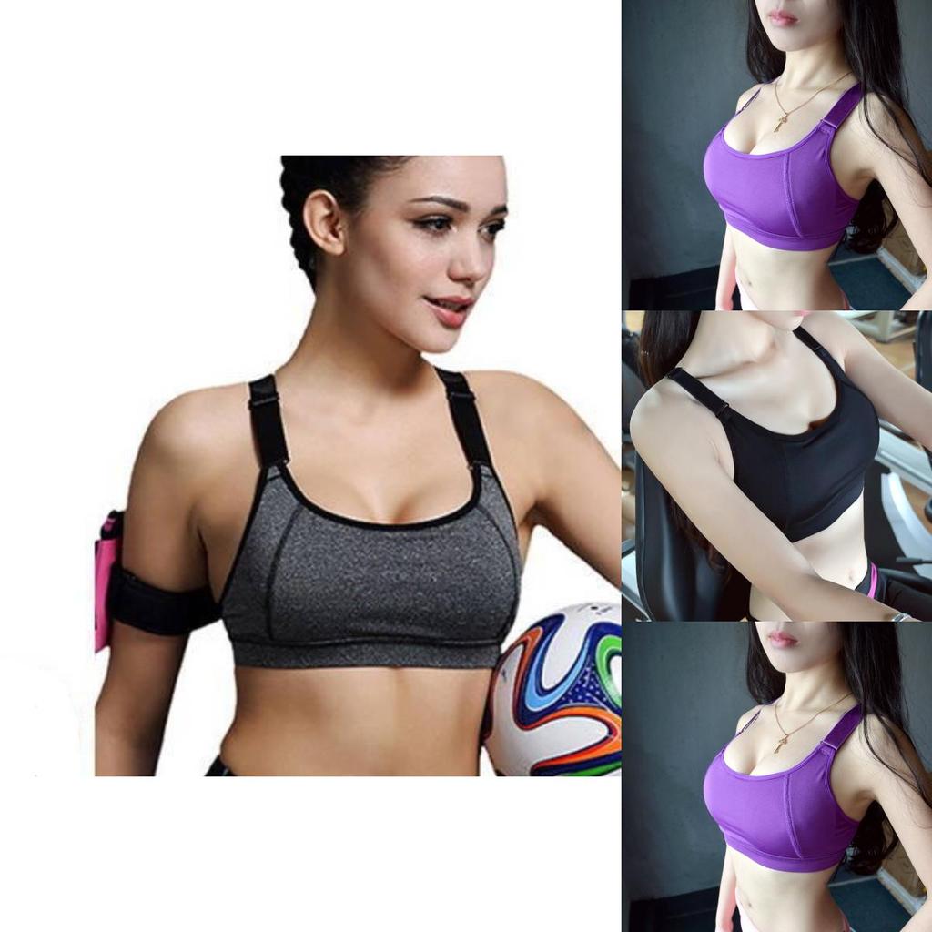 Athletic Running Sports Bra With Shockproof Reinforced Support For Active Women