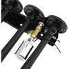 12V / 24V Truck Train Air Horn, 185dB Super Loud Four Trumpet Air Horn for Car Vehicle Truck Train Boat