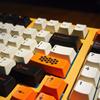Custom GMK Dream Key "Big Carbon"Theme PBT5-Side Dye-Sub Keycap Set187 Keys – BlackOrange White Colorway for Mechanical Keyboard