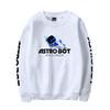 Women Men's Astro Bot Anime Print Hoodies Round Neck Hooded Sweatshirts Man Travel Pullover Male Top Streetwear Outdoor Tracksuit