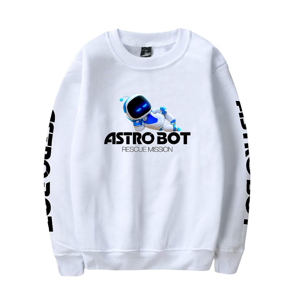 Women Men's Astro Bot Anime Print Hoodies Round Neck Hooded Sweatshirts Man Travel Pullover Male Top Streetwear Outdoor Tracksuit