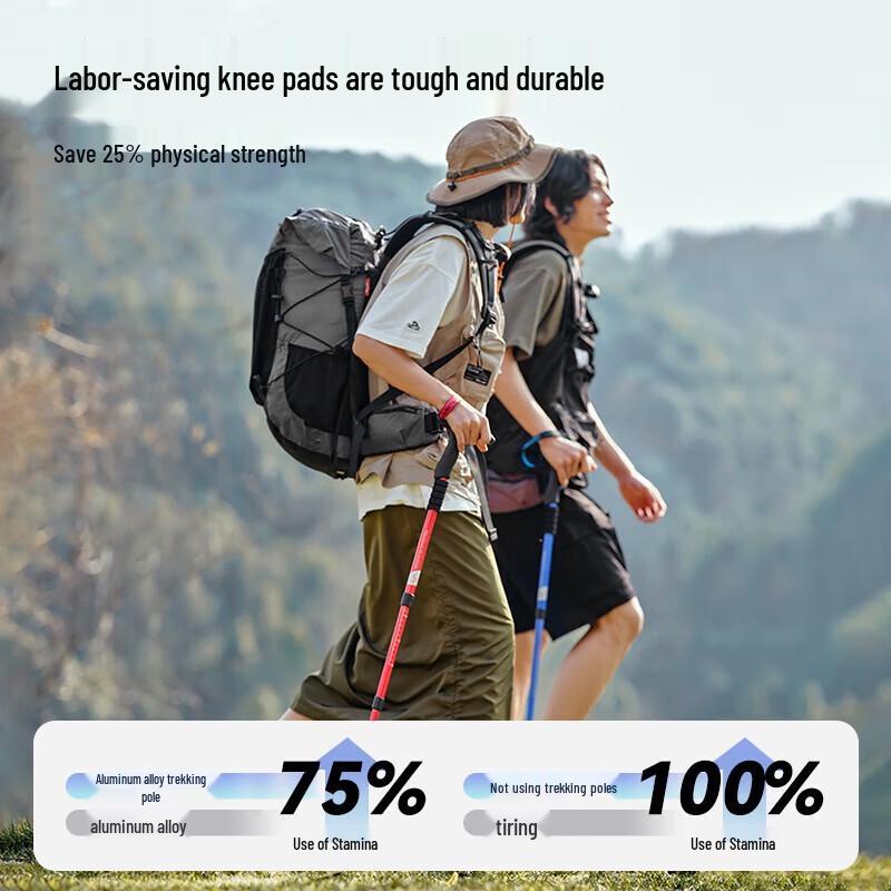 

BOSHIHE 3-Section Telescopic Outdoor Trekking Pole