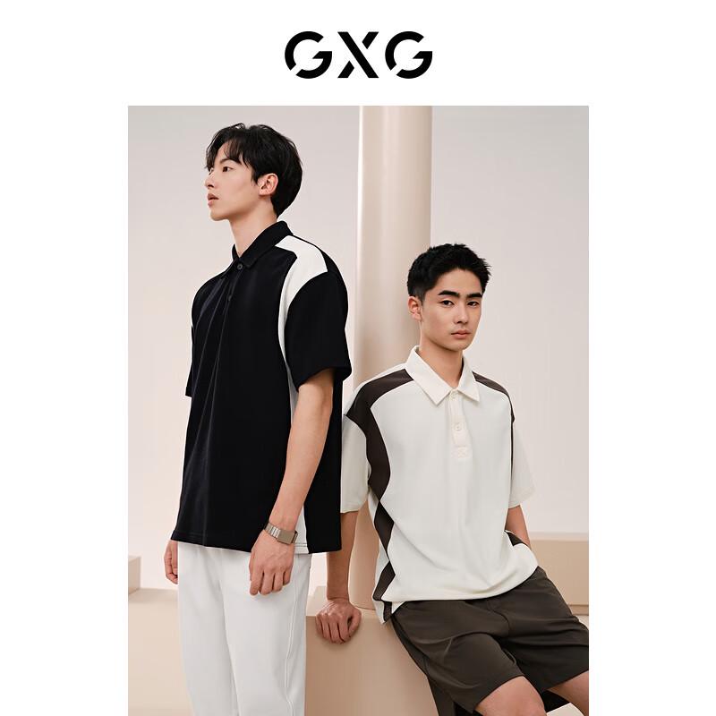GXG Men s Side Contrast Stitching Polo Shirt 180/XL