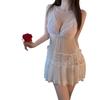 Sex Underwear White Pure Lace Sex Interest Female Backless Perspective Polka Dots Pure Desire Wind Sexy