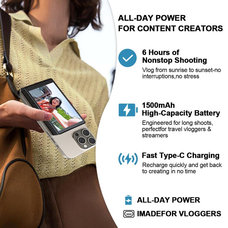 Mobile Selfie Wireless Screen Mirroring Device Rear Camera Live Streaming Selfies  Attraction Screen Sharing Device