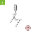 Personalized Fun Dachshund Letter Pendant Accessories S925 Sterling Silver Letter Diy Beads