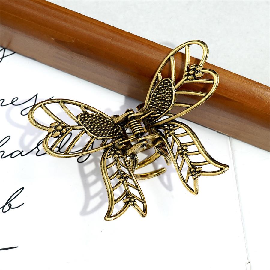 

Новая Мода Женская Ретро Клипса Сплав Бабочка Заколка для Волос Золотая Элегантная Мини Простые Аксессуары для Волос