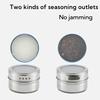 Magnetic Spice Box Mini Round Spice Pepper Jars Visibles Sealing Seasoning Bottle Stainless Steel Spice Containers For Kitchen