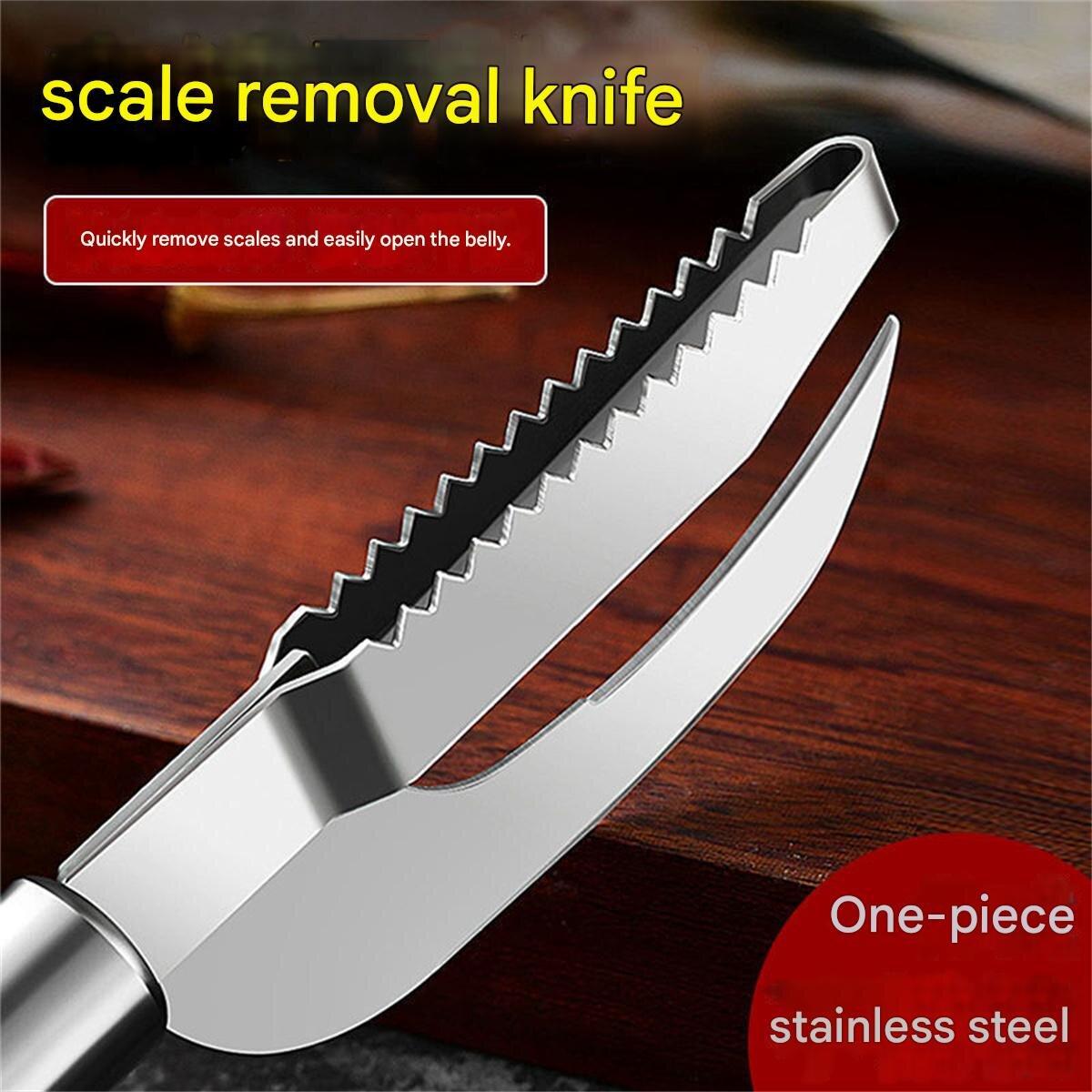 Multi-functional fish scaler/fish belly scraper, household thickened stainless steel, 2-in-1 fish scaler and belly scraper