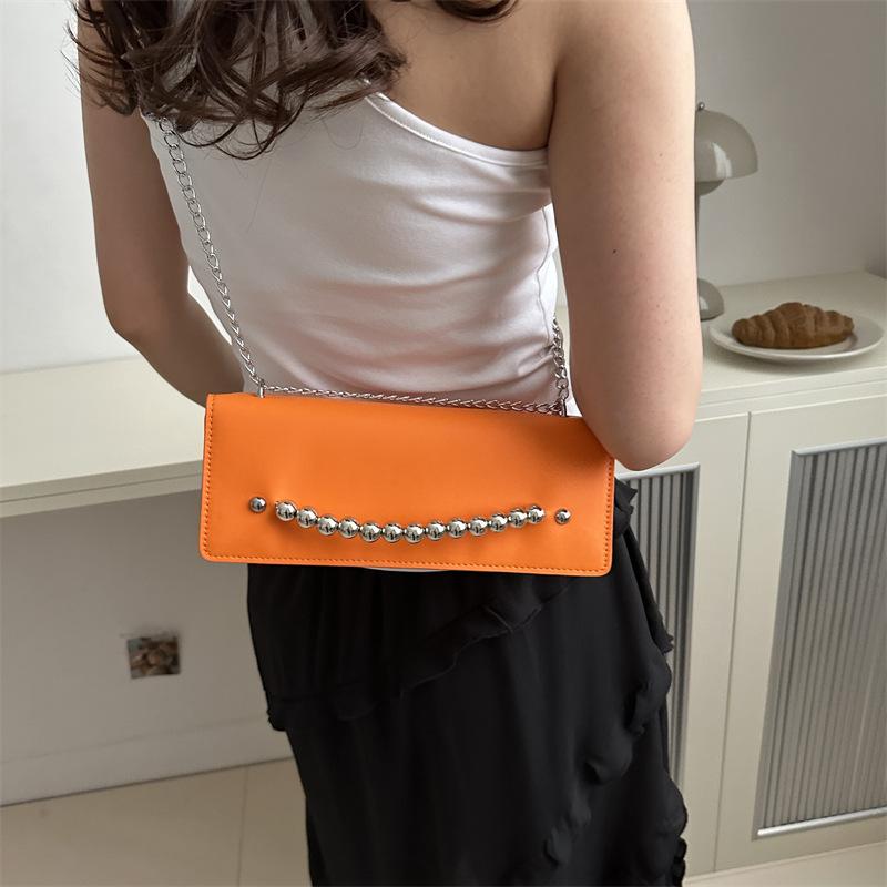Beautiful Trendy Personality and Fashionable Summer New Style Simple Casual Hand-held Crossbody Single-shoulder Square Bag