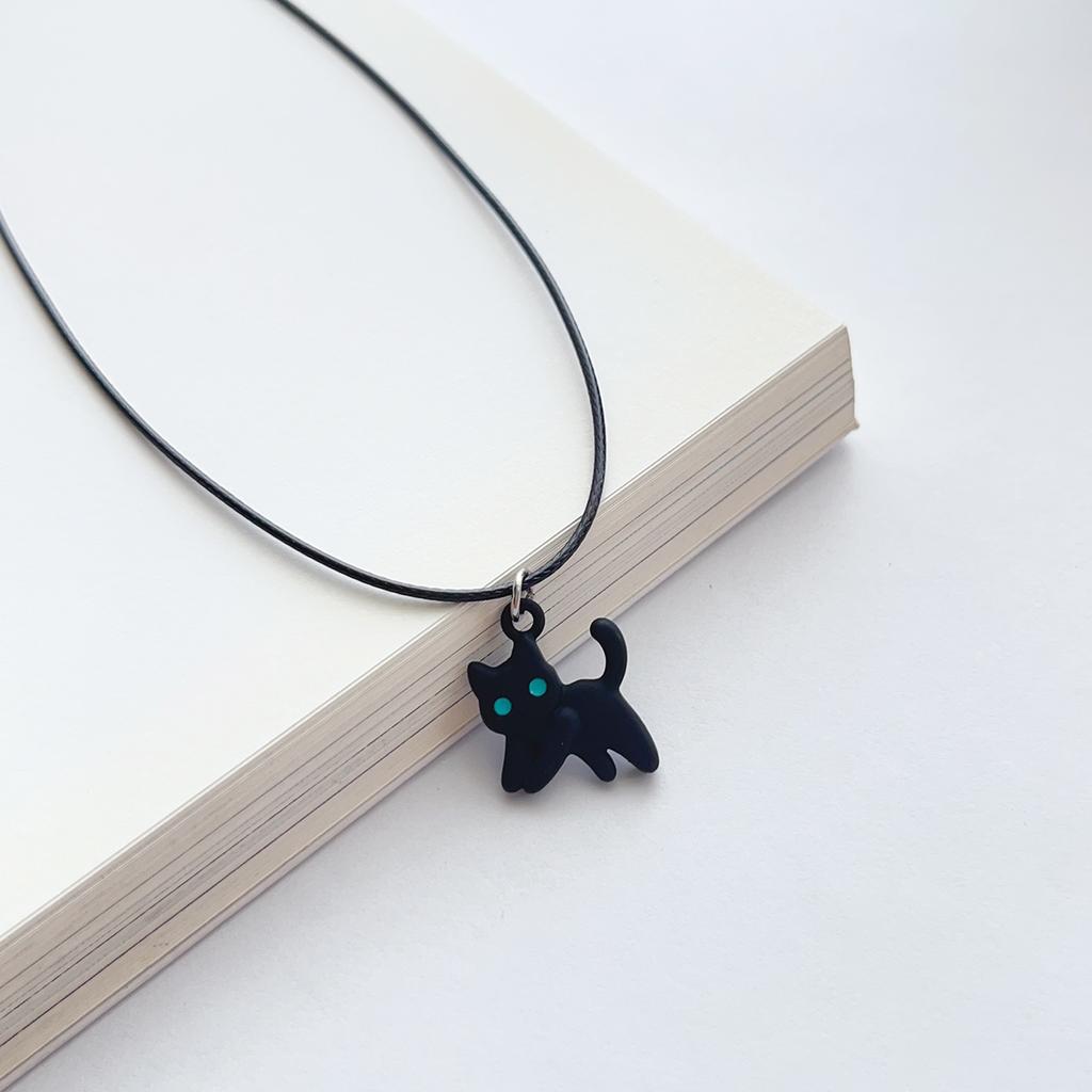 Sweet Cool alloy Black kitten pendant choker collar Choker Neck Accessories Accessory Necklace for women