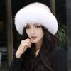 New Women Winter Luxury Knitted Real Mink Fur Bomber Hat Natural Warm Fox Fur Cap Girls Quality Soft 100% Genuine Mink Fur Hats