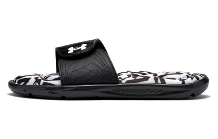 Шлепанцы Under Armour Ignite 6 Graphic Footbed Slide Halo Grey Black Женские 3023767-105 36.5