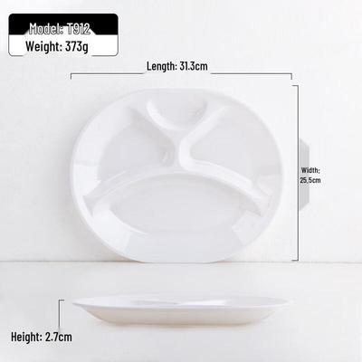 Henton Melamine Divided Canteen Plate