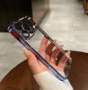 Luxury Plating Clear Silicone Phone Case For iPhone 15 14 13 12 11 Pro Max Lens Protection Case Back Cover
