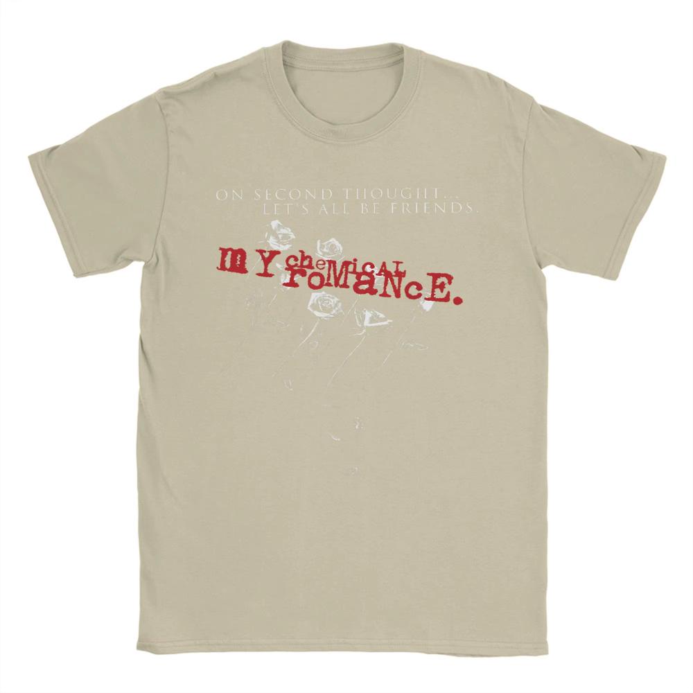 My Chemical Romance Let's All Be Friends Men's T Shirt Summer Cotton T Shirts for Couple Tee Shirt Short Sleeves