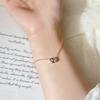 Minimalist Square Colorful Crystal Pendant Necklace for Women Rose Gold Color Choker Chain on The Neck Jewelry Girls Gift KCN044