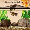 Magnetic Aquarium Anti Jump Mesh Cover Invisible Fish Tank Safety Net For Escape Proof Reptile Enclosure Polyester Fiber Screen