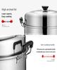 Large Dual-Layer Stainless Steel Steamer & Soup Pot for Induction and Gas Stoves