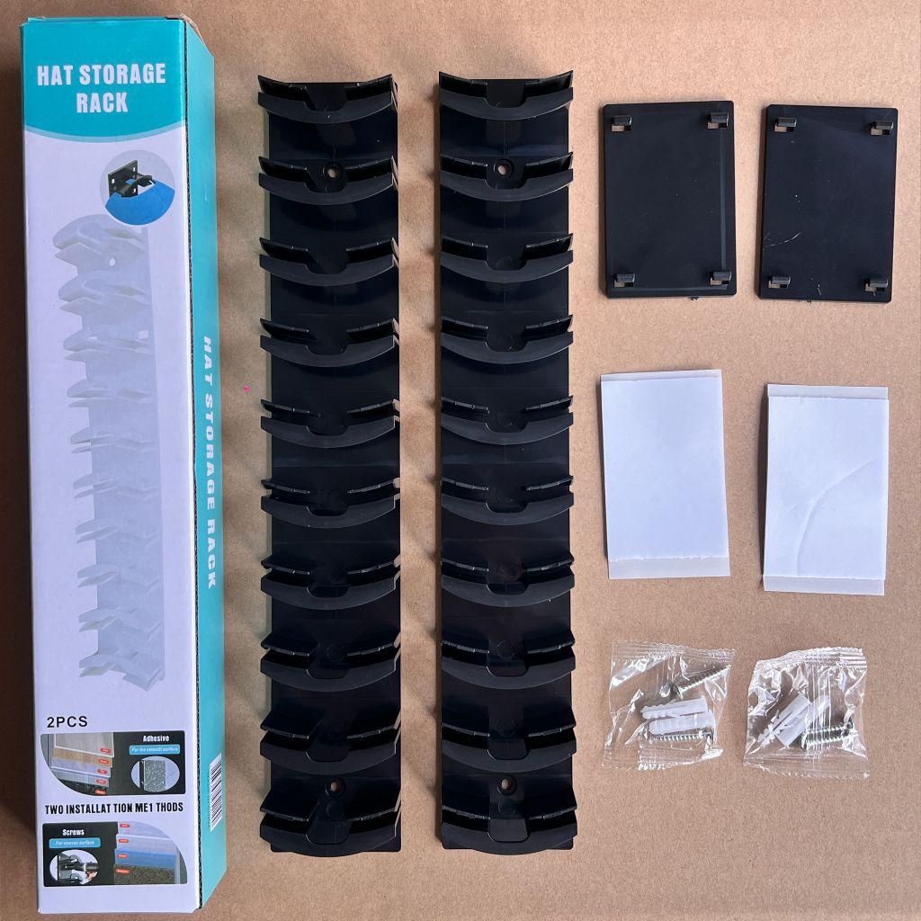 Wall-mounted Punch-free Hat Organizer for Baseball Caps