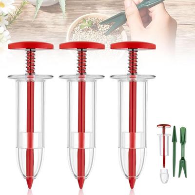 Hand-Säwerkzeug, Mini-Sämaschinen-Set, manueller Samenspender, handgeführter Gartensämann und Pflanzholz, Pflanzwerkzeug für Gärtner mit winzigen Samen