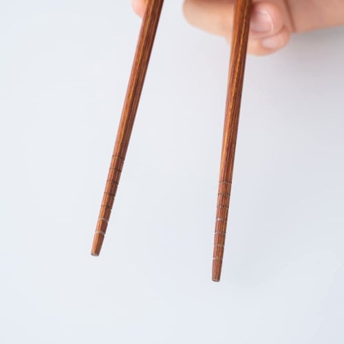 Aoyoshi Willassist Easy Chopsticks, Tweezers Type, 19.5cm, Wooden, Non-Slip, Easy To Hold, Brown, Willassist, Meal Aid, 2240522