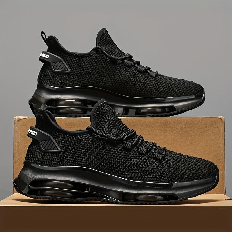 Herren Sport Laufschuhe Schwarz Joggingschuhe Casual Sportschuhe Braun Outdoor Atmungsaktives Mesh Leicht Stoßdämpfend Tennis