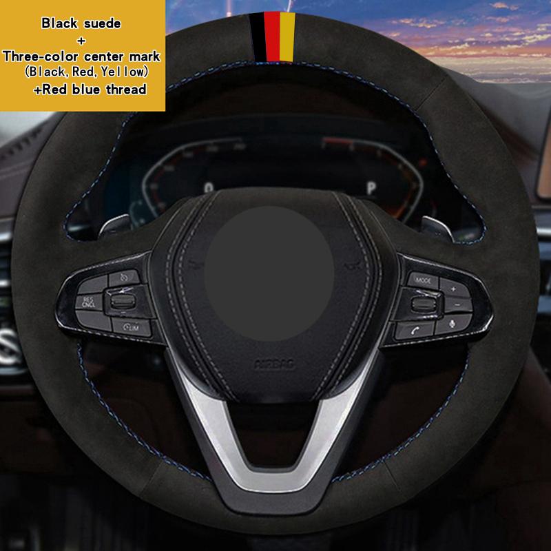 Custom Car Steering Wheel Braid Cover 100% Fit For BMW G20 G21 F40 F44 G22 G23 G26 G30 G31 G32 G11 G12 X3 X4 Car Accessories