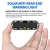 4Pcs Flashing Mode LED Warning Light Solar Powered Motorcycle Tail Lights  Electric Bicycle